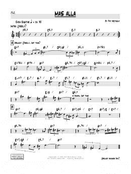page one of Mas Alla (Real Book – Melody & Chords)