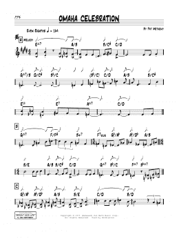 page one of Omaha Celebration (Real Book – Melody & Chords)