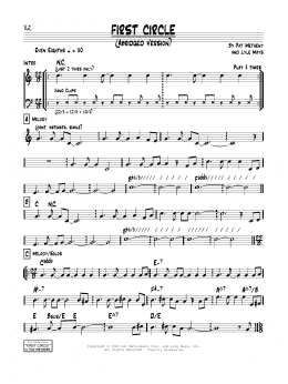 page one of First Circle (Real Book – Melody & Chords)