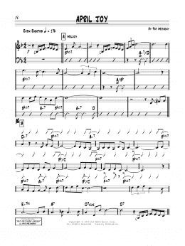 page one of April Joy (Real Book – Melody & Chords)