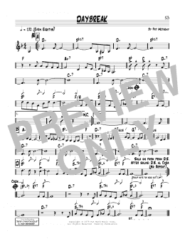 page one of Daybreak (Real Book – Melody & Chords)