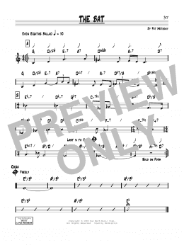 page one of The Bat (Real Book – Melody & Chords)