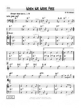 page one of When We Were Free (Real Book – Melody & Chords)