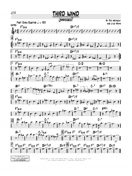 page one of Third Wind (Real Book – Melody & Chords)