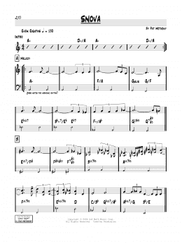 page one of Snova (Real Book – Melody & Chords)