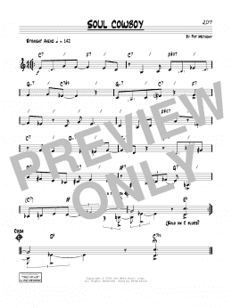 page one of Soul Cowboy (Real Book – Melody & Chords)