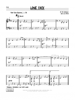 page one of Lone Jack (Real Book – Melody & Chords)