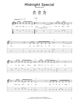 page one of Midnight Special (Solo Guitar)