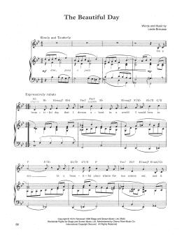 page one of The Beautiful Day (Piano, Vocal & Guitar Chords (Right-Hand Melody))