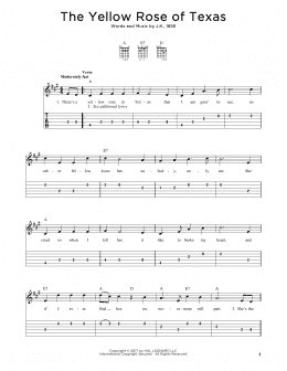 page one of The Yellow Rose Of Texas (Solo Guitar)
