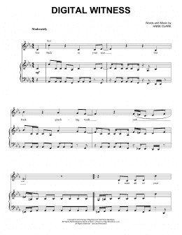 page one of Digital Witness (Piano, Vocal & Guitar Chords (Right-Hand Melody))