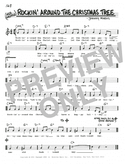 page one of Rockin' Around The Christmas Tree (Real Book – Melody, Lyrics & Chords)