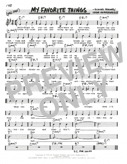 page one of My Favorite Things (Real Book – Melody, Lyrics & Chords)