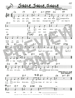 page one of Jingle, Jingle, Jingle (Real Book – Melody, Lyrics & Chords)