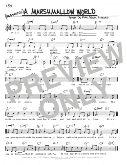 page one of A Marshmallow World (Real Book – Melody, Lyrics & Chords)