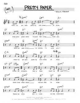page one of Pretty Paper (Real Book – Melody, Lyrics & Chords)