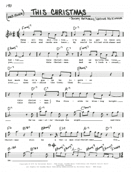 page one of This Christmas (Real Book – Melody, Lyrics & Chords)