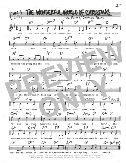 page one of The Wonderful World Of Christmas (Real Book – Melody, Lyrics & Chords)