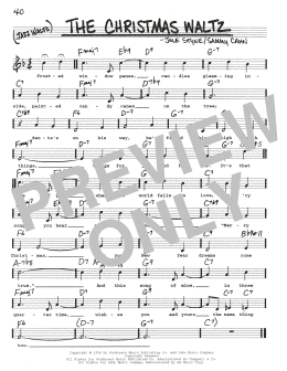 page one of The Christmas Waltz (Real Book – Melody, Lyrics & Chords)