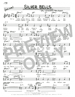 page one of Silver Bells (Real Book – Melody, Lyrics & Chords)