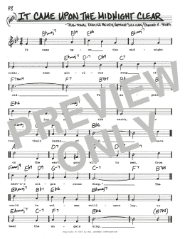 page one of It Came Upon The Midnight Clear (Real Book – Melody, Lyrics & Chords)