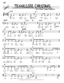 page one of Tennessee Christmas (Real Book – Melody, Lyrics & Chords)