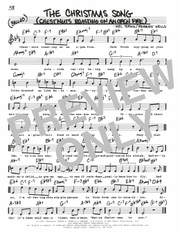 page one of The Christmas Song (Chestnuts Roasting On An Open Fire) (Real Book – Melody, Lyrics & Chords)
