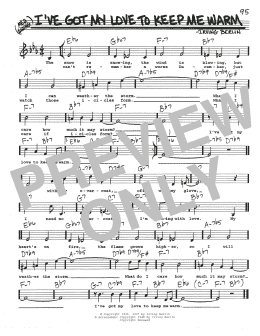 page one of I've Got My Love To Keep Me Warm (Real Book – Melody, Lyrics & Chords)