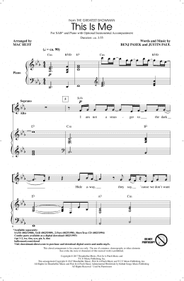 page one of This Is Me (from The Greatest Showman) (arr. Mac Huff) (SAB Choir)