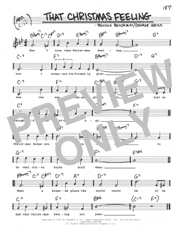 page one of That Christmas Feeling (Real Book – Melody, Lyrics & Chords)
