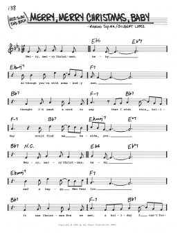 page one of Merry, Merry Christmas Baby (Real Book – Melody, Lyrics & Chords)