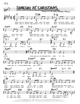page one of Someday At Christmas (Real Book – Melody, Lyrics & Chords)