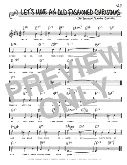 page one of Let's Have An Old Fashioned Christmas (Real Book – Melody, Lyrics & Chords)
