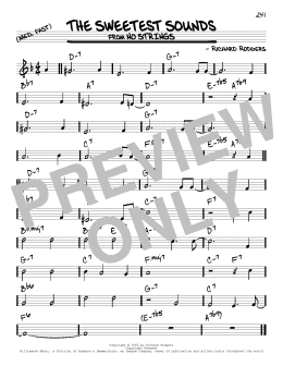 page one of The Sweetest Sounds (Real Book – Melody & Chords)