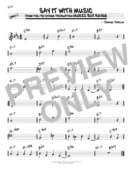 page one of Say It With Music (Real Book – Melody & Chords)