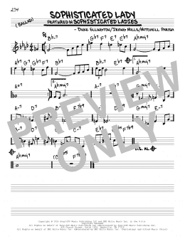 page one of Sophisticated Lady (Real Book – Melody & Chords)