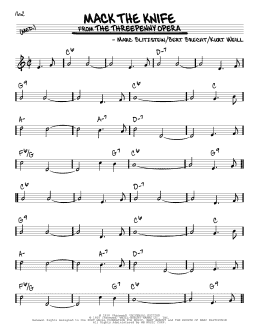 page one of Mack The Knife (Real Book – Melody & Chords)