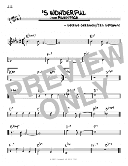 page one of 'S Wonderful (Real Book – Melody & Chords)