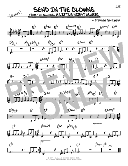 page one of Send In The Clowns (Real Book – Melody & Chords)