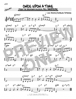 page one of Once Upon A Time (Real Book – Melody & Chords)