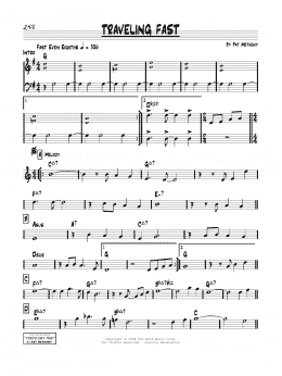 page one of Traveling Fast (Real Book – Melody & Chords)
