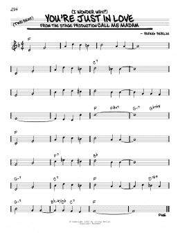 page one of (I Wonder Why?) You're Just In Love (Real Book – Melody & Chords)