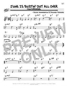 page one of June Is Bustin' Out All Over (Real Book – Melody & Chords)