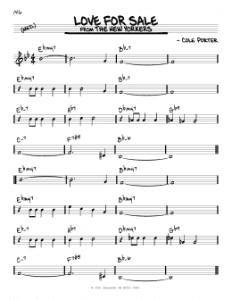 page one of Love For Sale (Real Book – Melody & Chords)