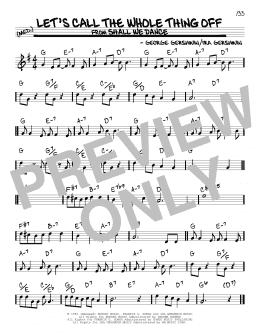 page one of Let's Call The Whole Thing Off (Real Book – Melody & Chords)