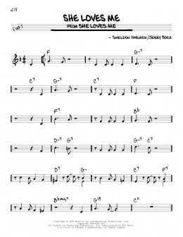 page one of She Loves Me (Real Book – Melody & Chords)