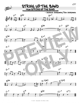 page one of Strike Up The Band (Real Book – Melody & Chords)