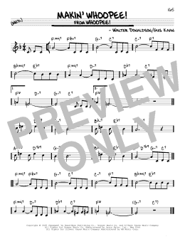 page one of Makin' Whoopee! (Real Book – Melody & Chords)