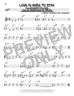 page one of Love Is Here To Stay (Real Book – Melody & Chords)