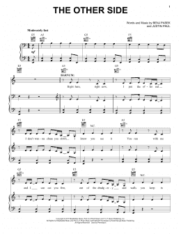 page one of The Other Side (from The Greatest Showman) (Piano, Vocal & Guitar Chords (Right-Hand Melody))